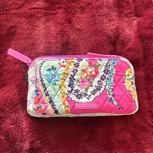 Vera Bradley Quilted Floral Zip Wallet